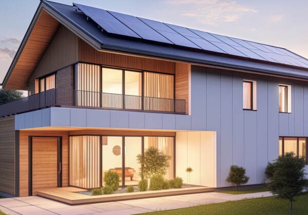Combiner des panneaux photovoltaïques pour produire l'énergie qui alimente la pompe à chaleur air air dans votre maison.