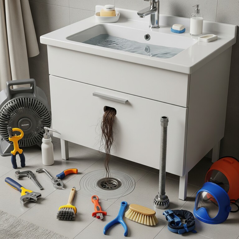 intervention pour une canalisation bouchée