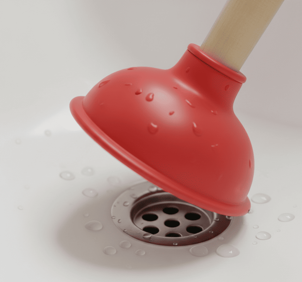 ventouse qui débouche un lavabo