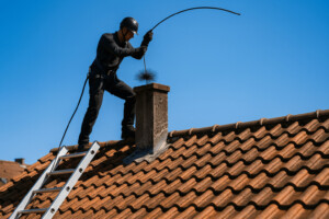 un ramoneur en action