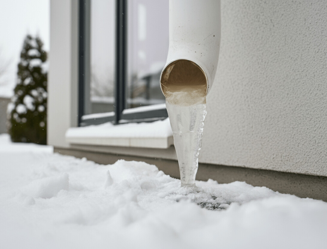 canalisation-gelee exemple d'une canalisation gelée