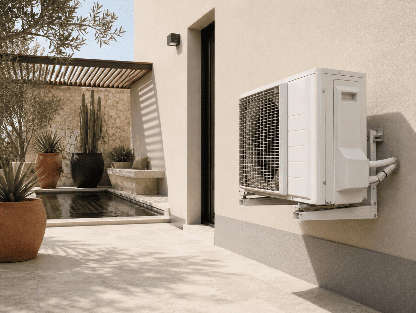 pac-air-air-ou-air-eau pompe à chaleur en extérieur